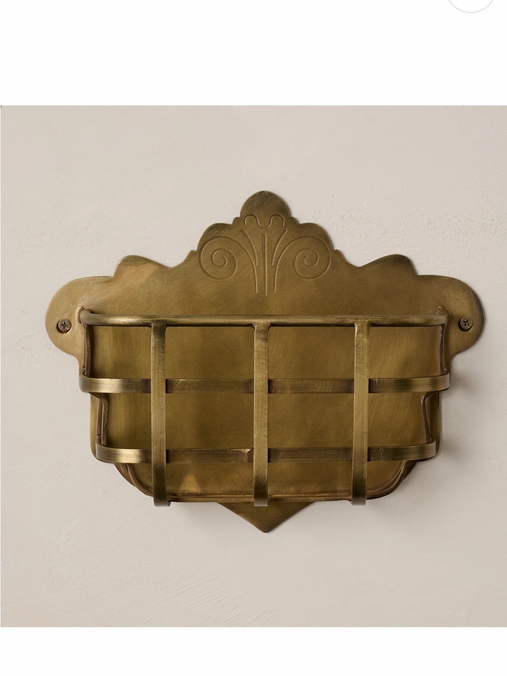 NIB / Antiqued Brass Mail Holder from Magnolia,